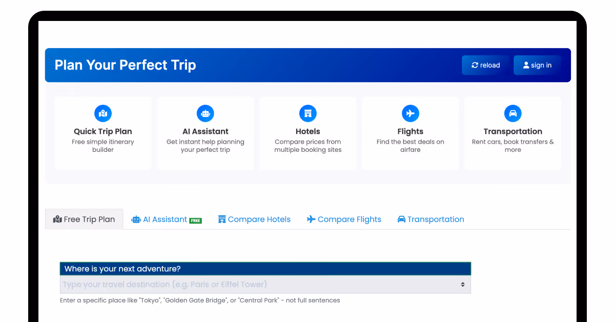 Trip Planner AI