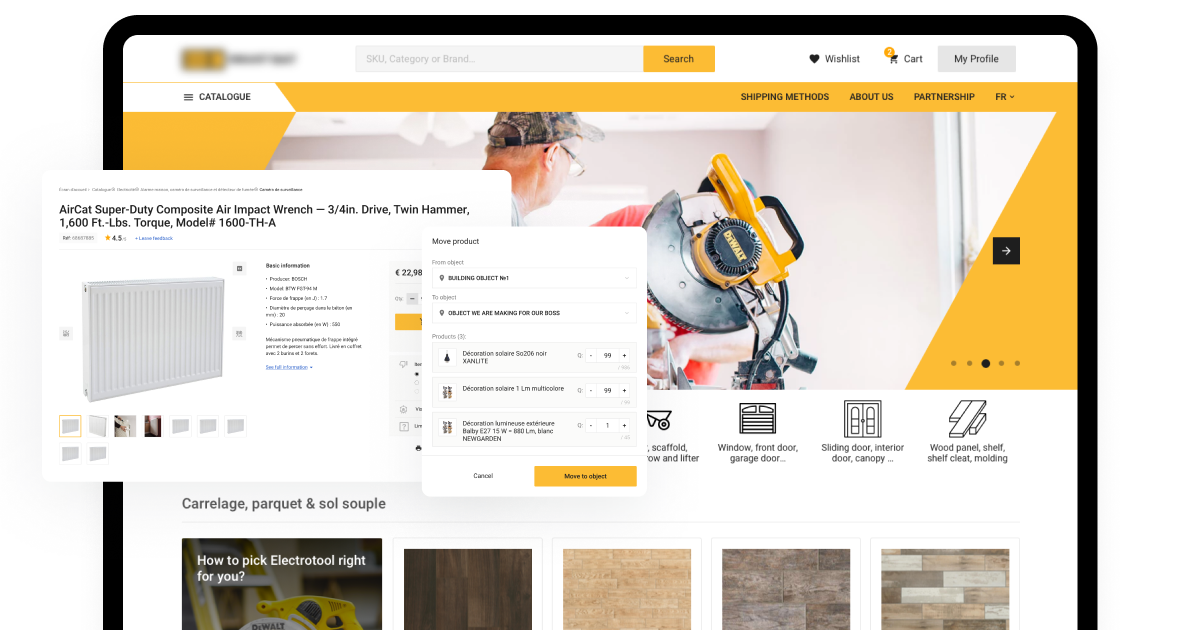 construction supply marketplace