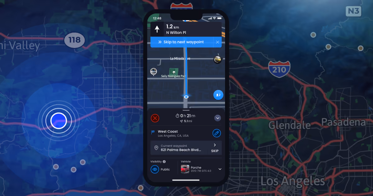 route sharing app