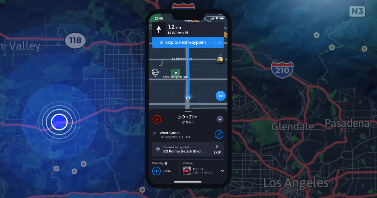 route sharing app
