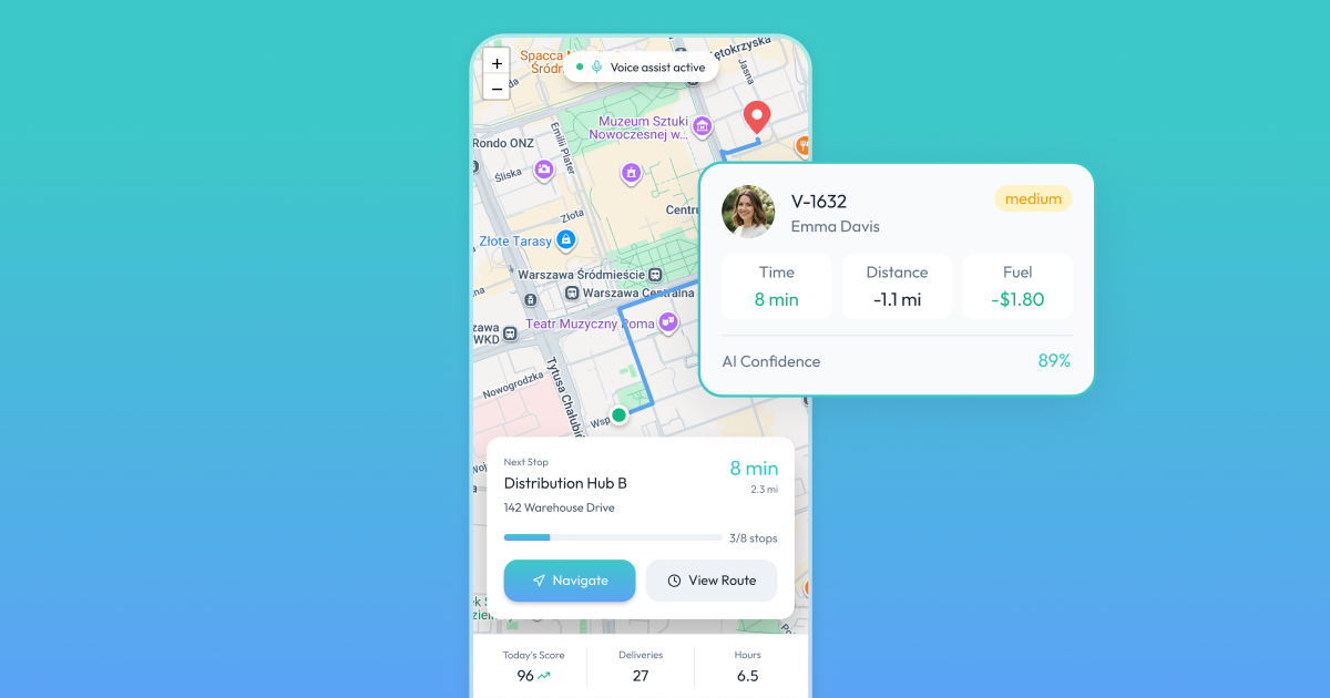 AI logistics driver app