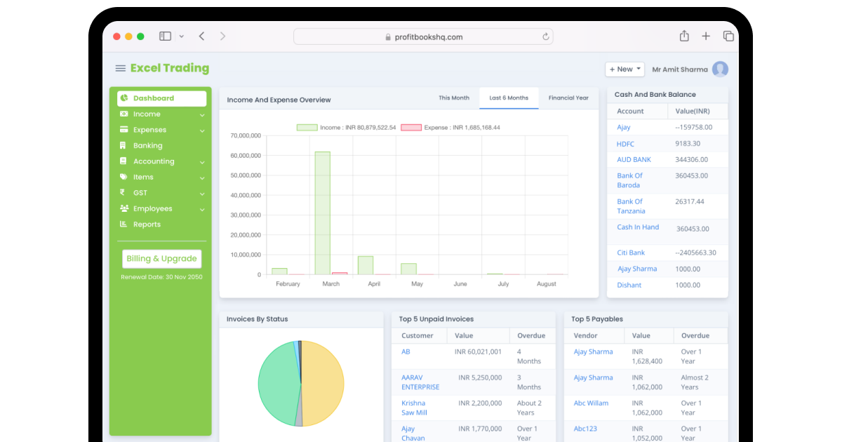 ProfitBooks Invoicing