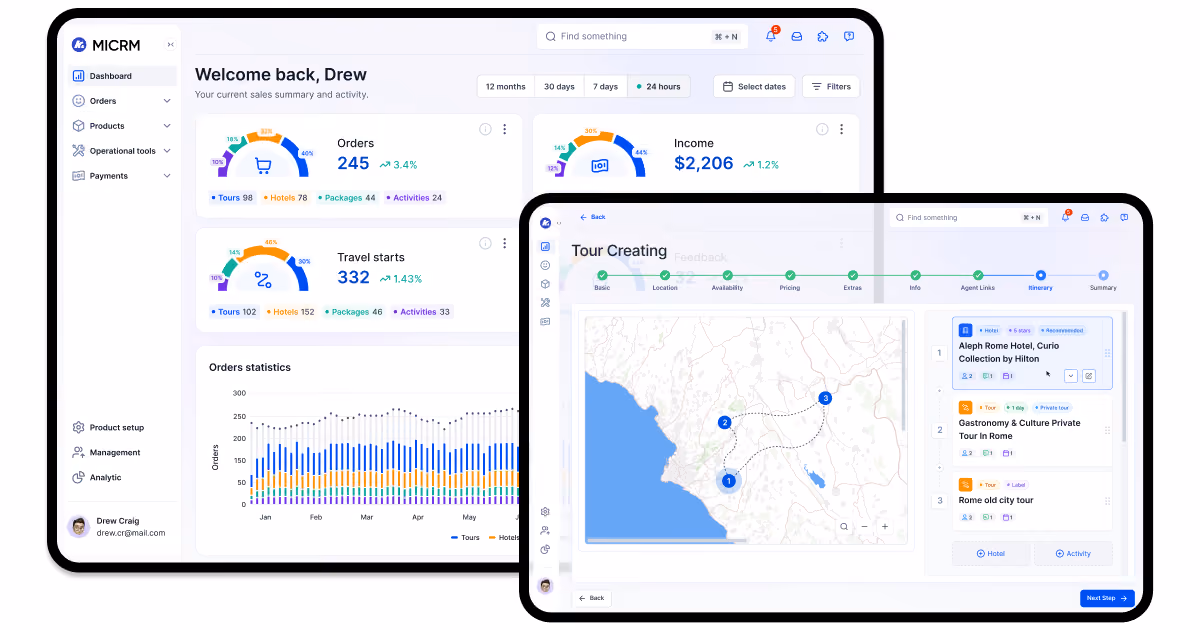 travel CRM software