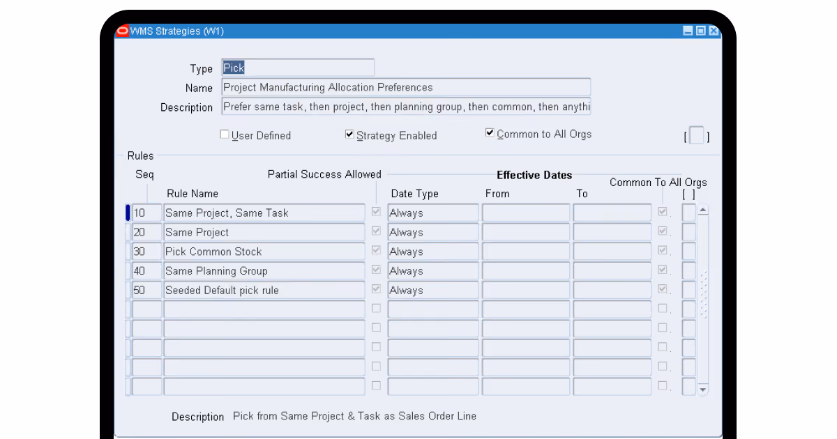 Oracle WMS Cloud 