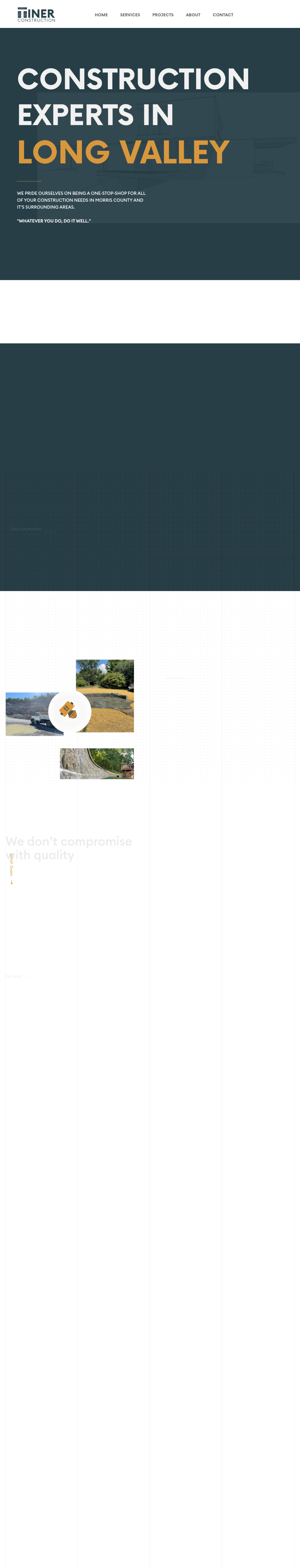 Tiner Construction website by IseMedia