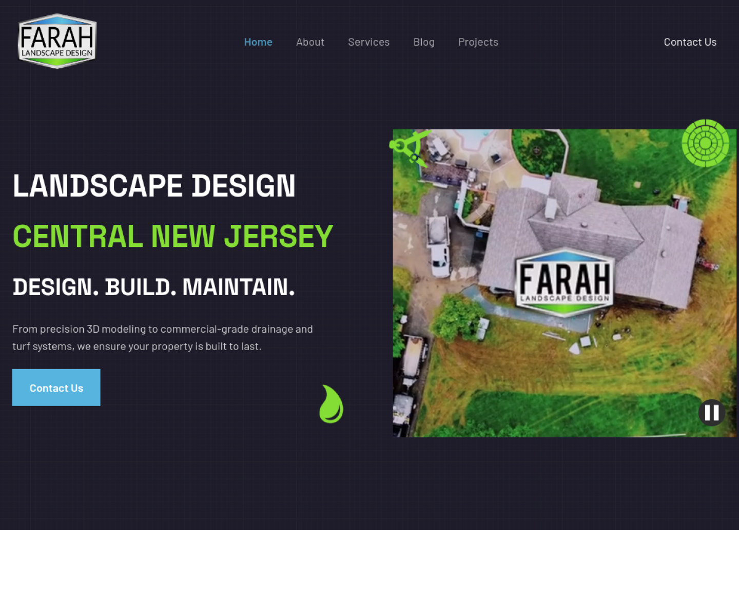 Farah Landscape Design website by IseMedia