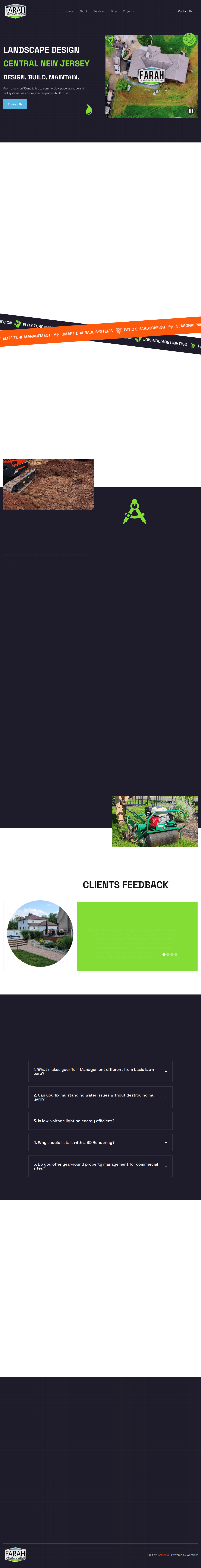 Farah Landscape Design website by IseMedia