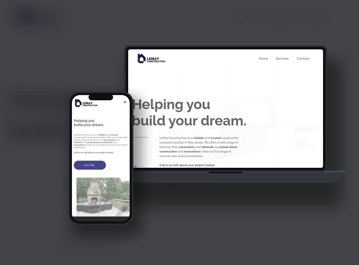 LeMay Construction website by IseMedia