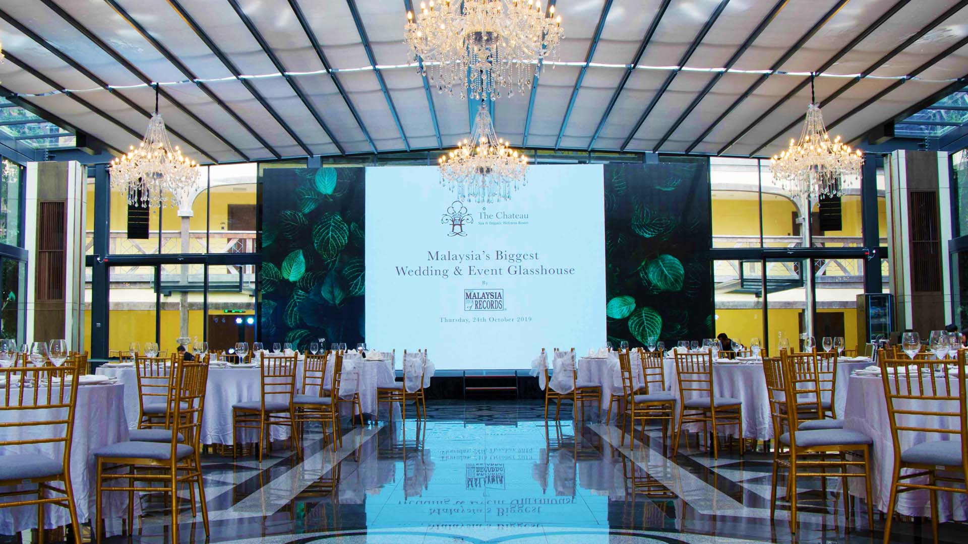 THE CHATEAU SPA & ORGANIC WELLNESS RESORT CONFERRED WITH ‘MALAYSIA’S BIGGEST WEDDING & EVENT GLASSHOUSE’ BY THE MALAYSIA BOOK OF RECORDS