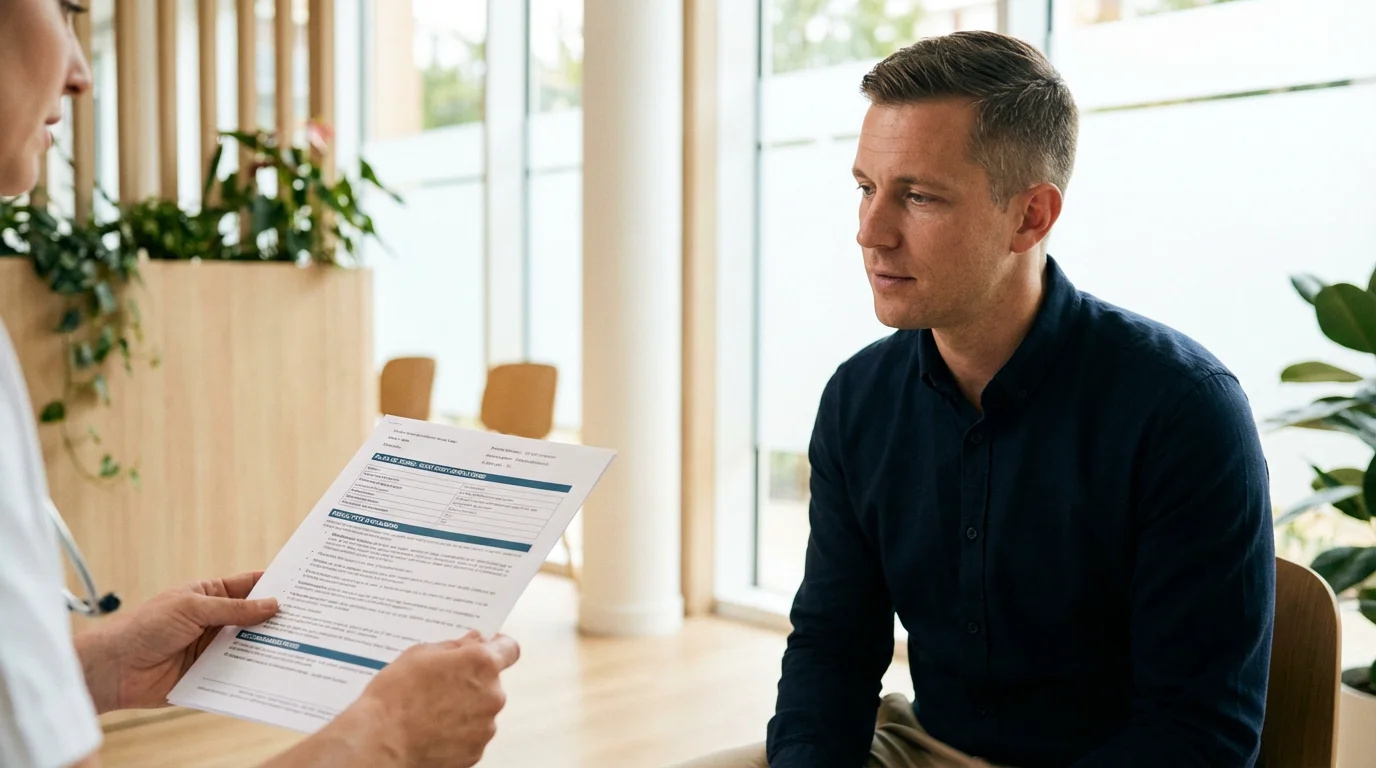 Homme consultant un spécialiste capillaire pour choisir entre prothèse et greffe de cheveux