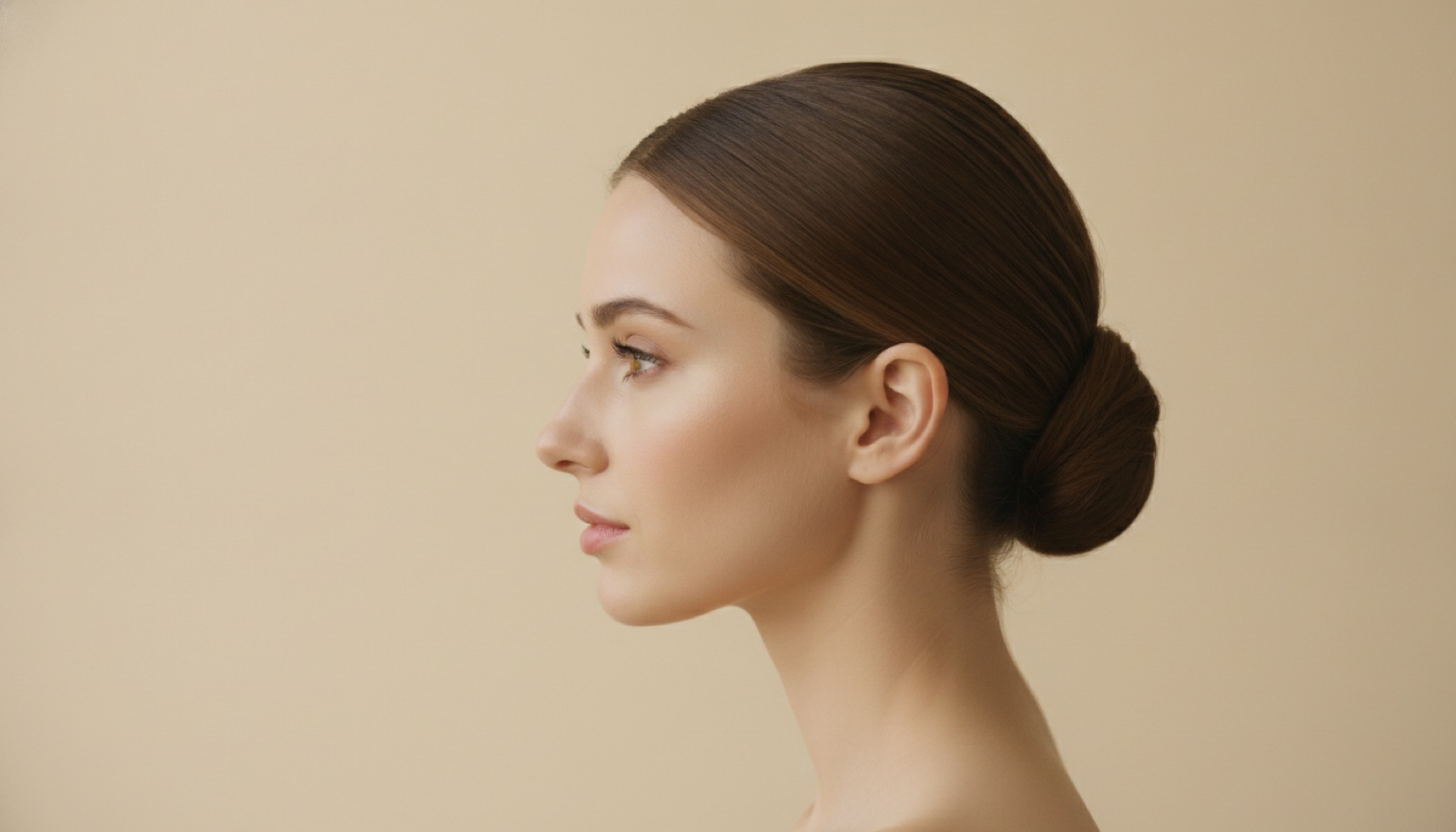 Médecin esthétique analysant le profil nasal d'une patiente avant une rhinoplastie médicale