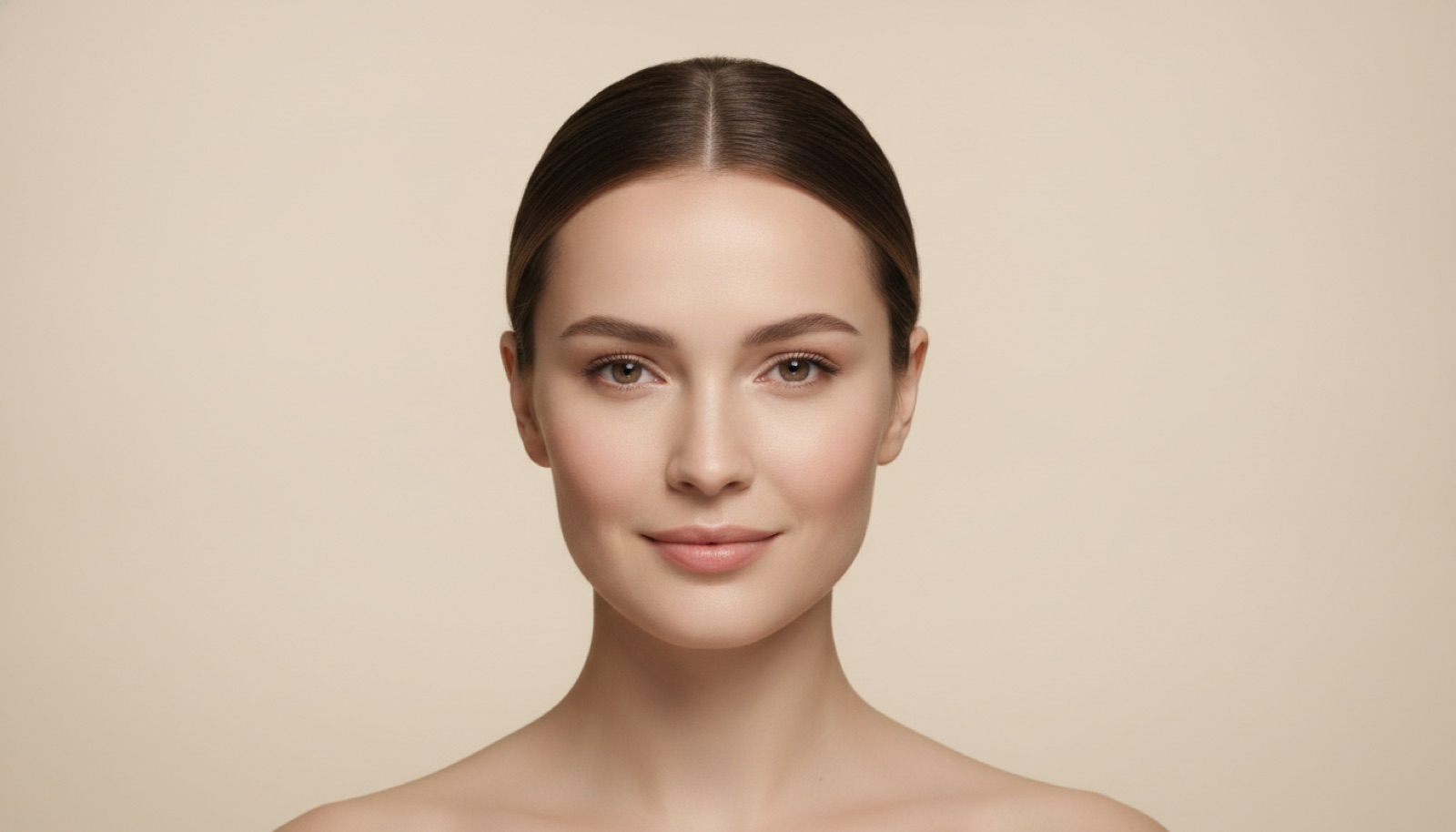 Profil d'un visage féminin aux pommettes dessinées lors d'une consultation de chirurgie esthétique du visage