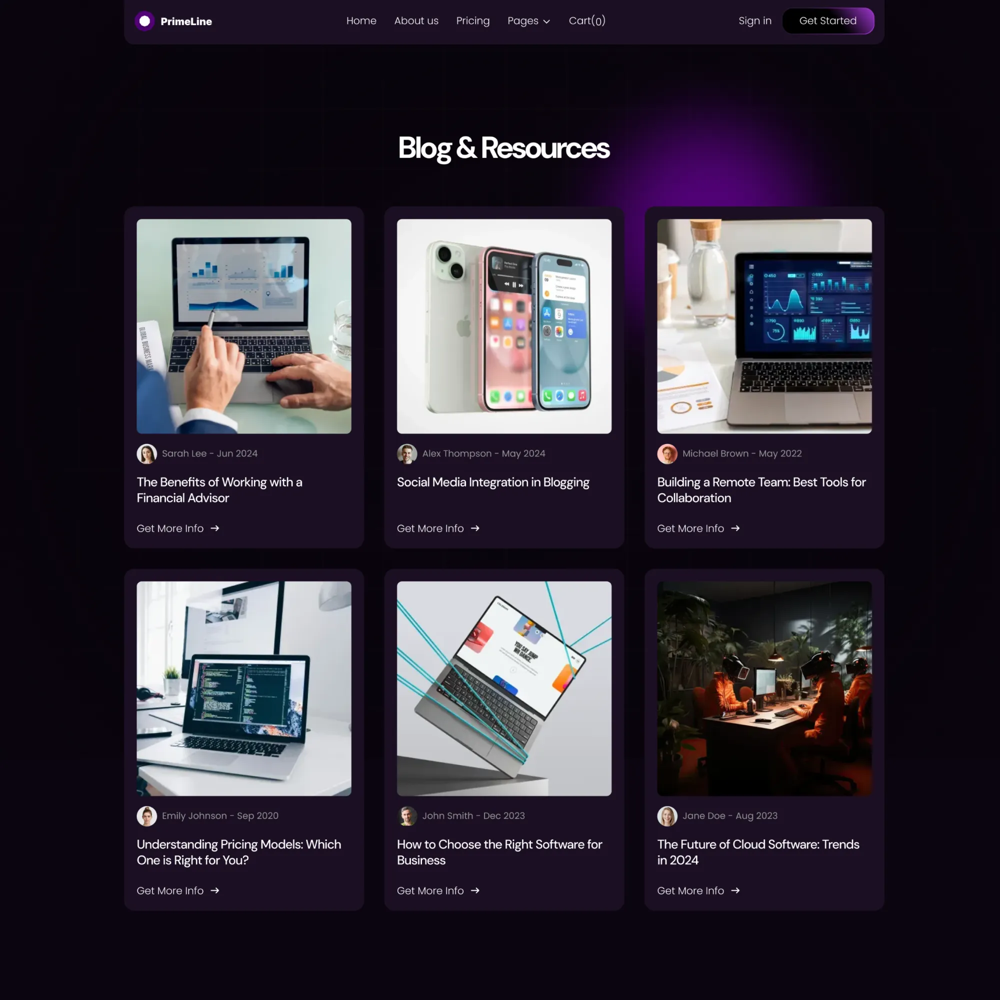blog screenshot