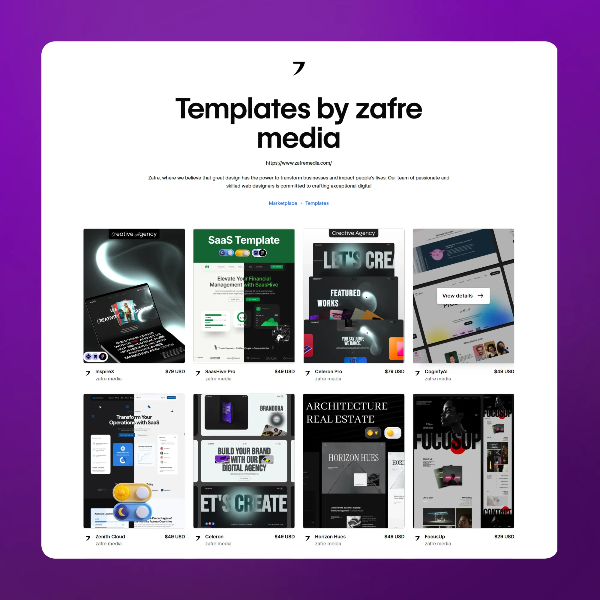 our templates