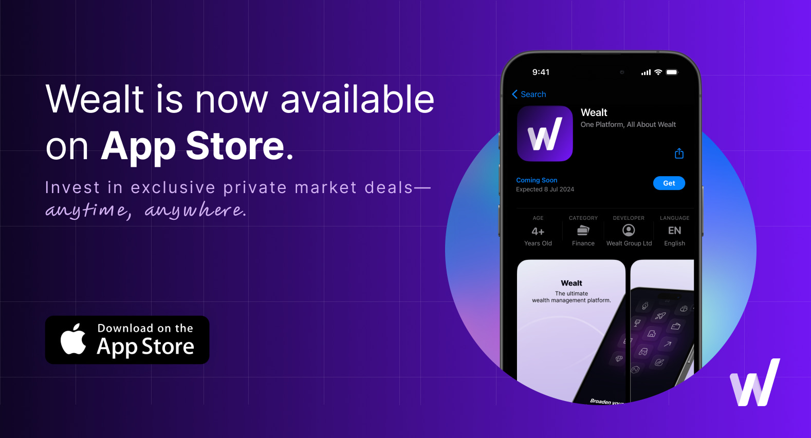 Wealt is live App Store 