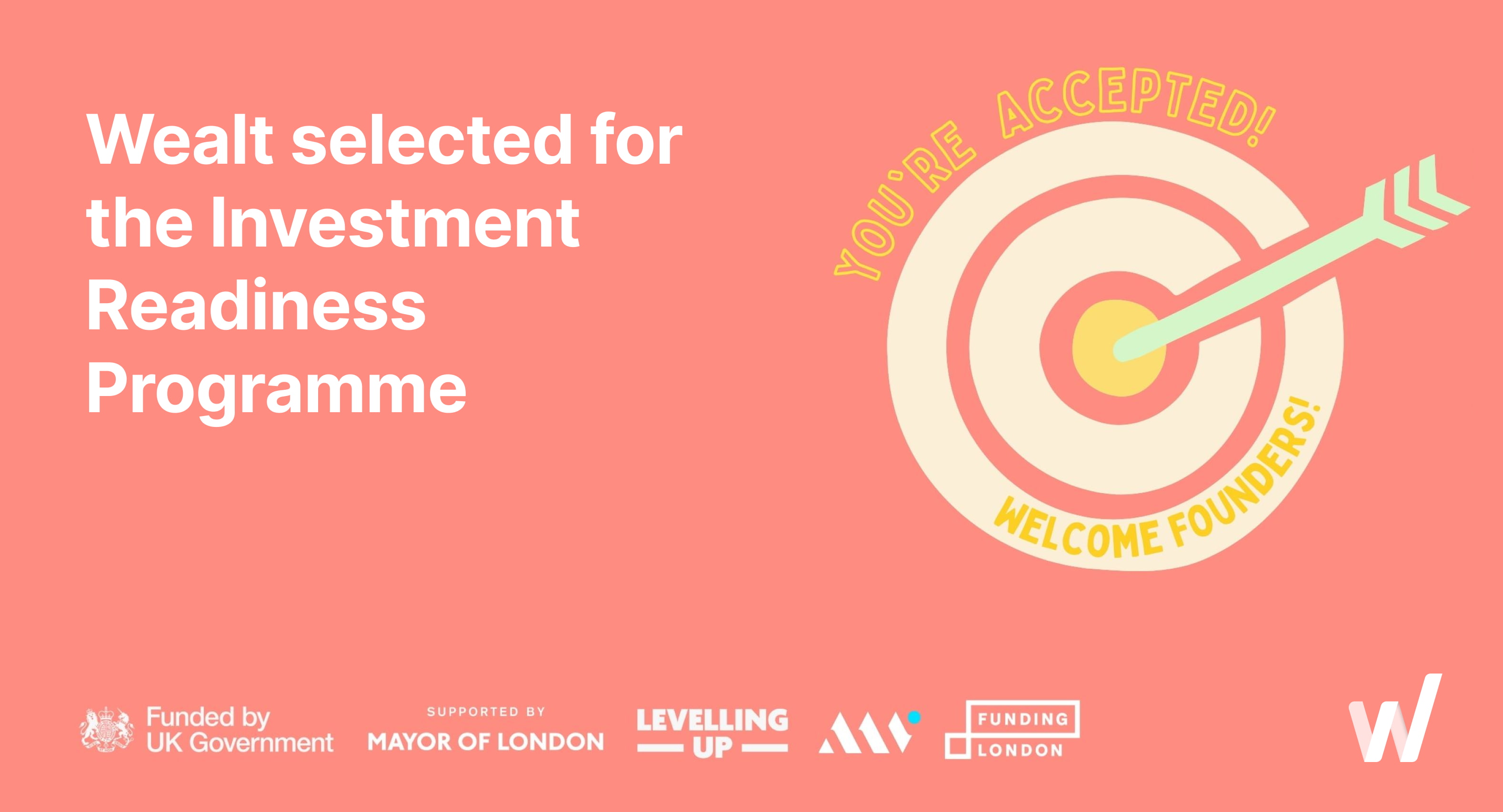 Wealt Has Been Selected for the Investment Readiness Programme