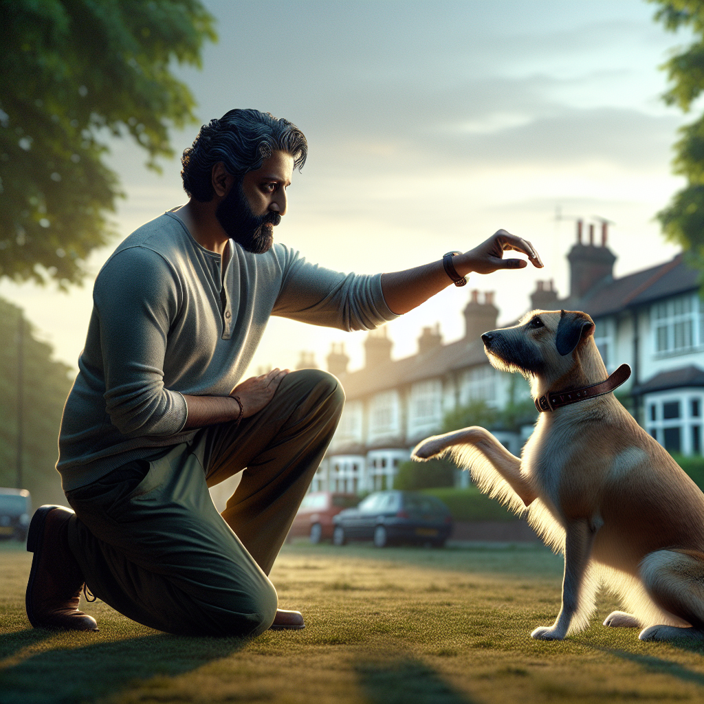 SMDT observing a dog’s soft play bow and relaxed body language in a UK park
