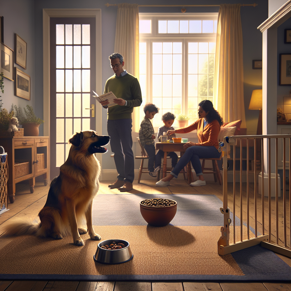 Smart trainer coaching a family through a quick mat settle routine in a UK home