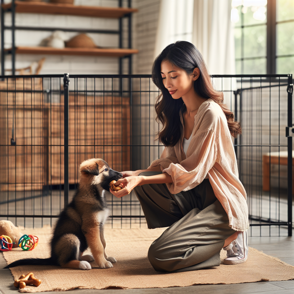 UK trainer teaching a young puppy gentle tug and release to improve bite inhibition at home