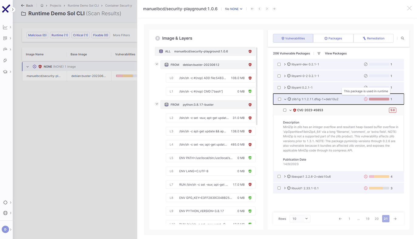 Use runtime insights to prioritize vulnerabilities