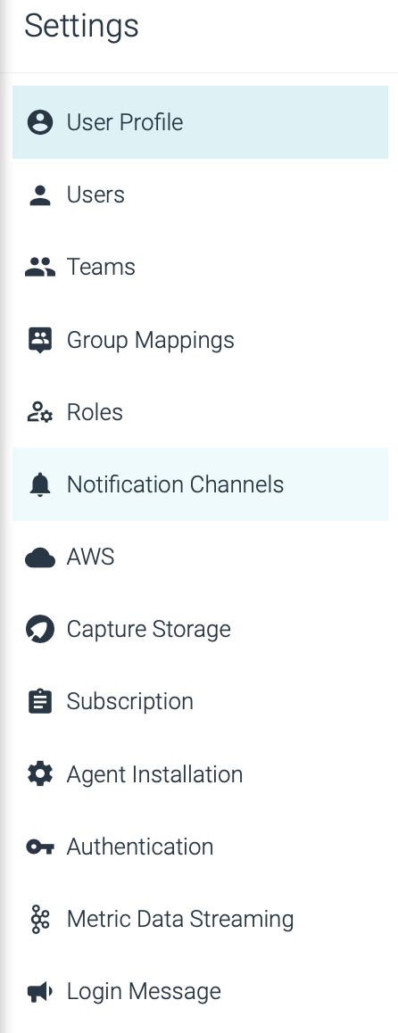 Custom webhook notification channels