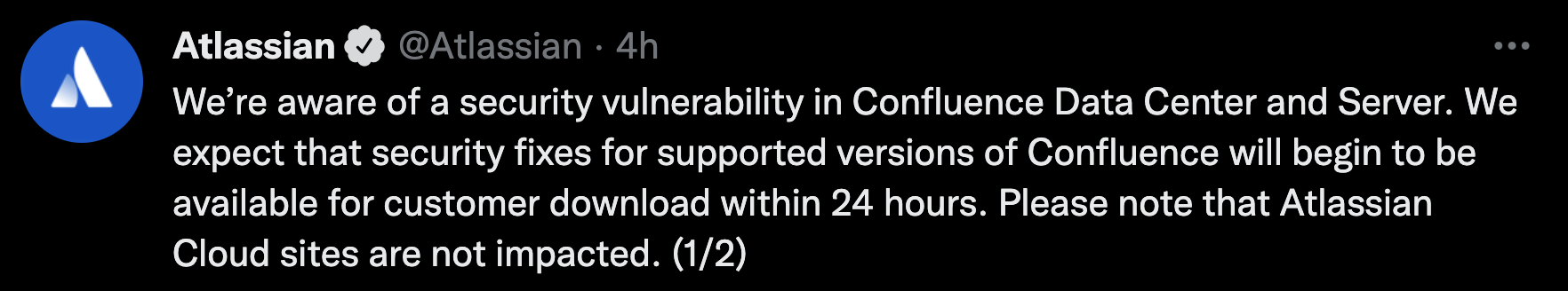 CVE-2022-26134 Atlassian Confluence zero day