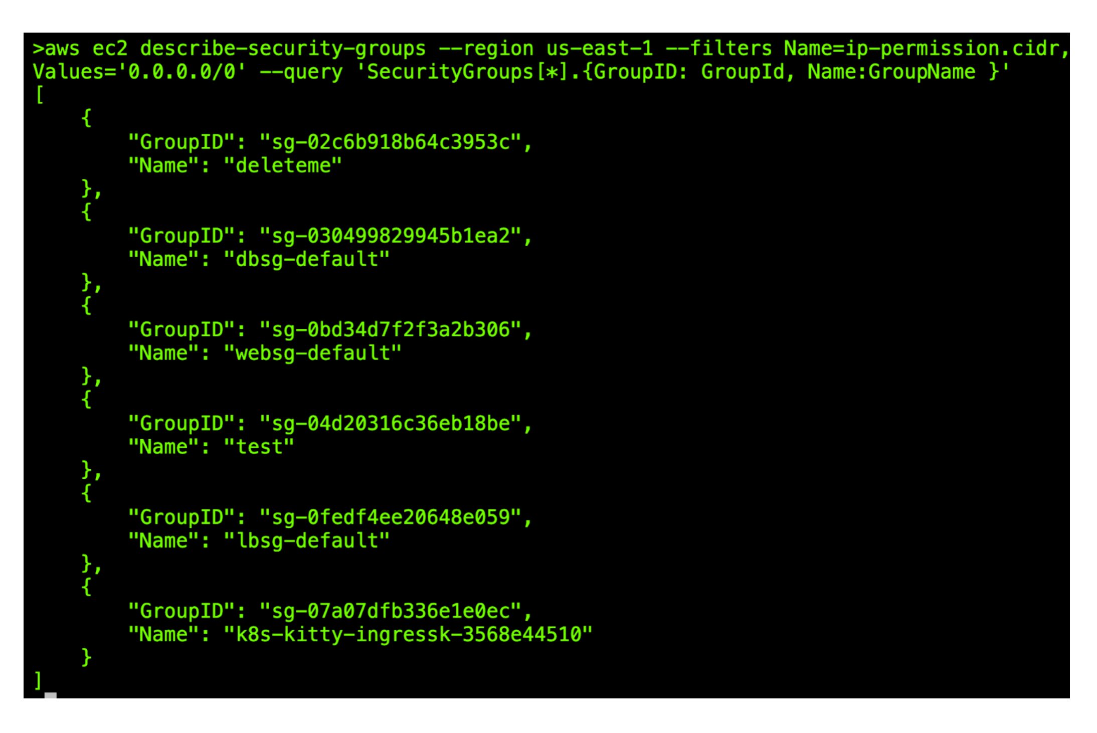 AWS CLI Goodness