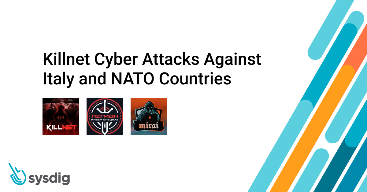 Killnet cyber attacks against Italy and NATO countries