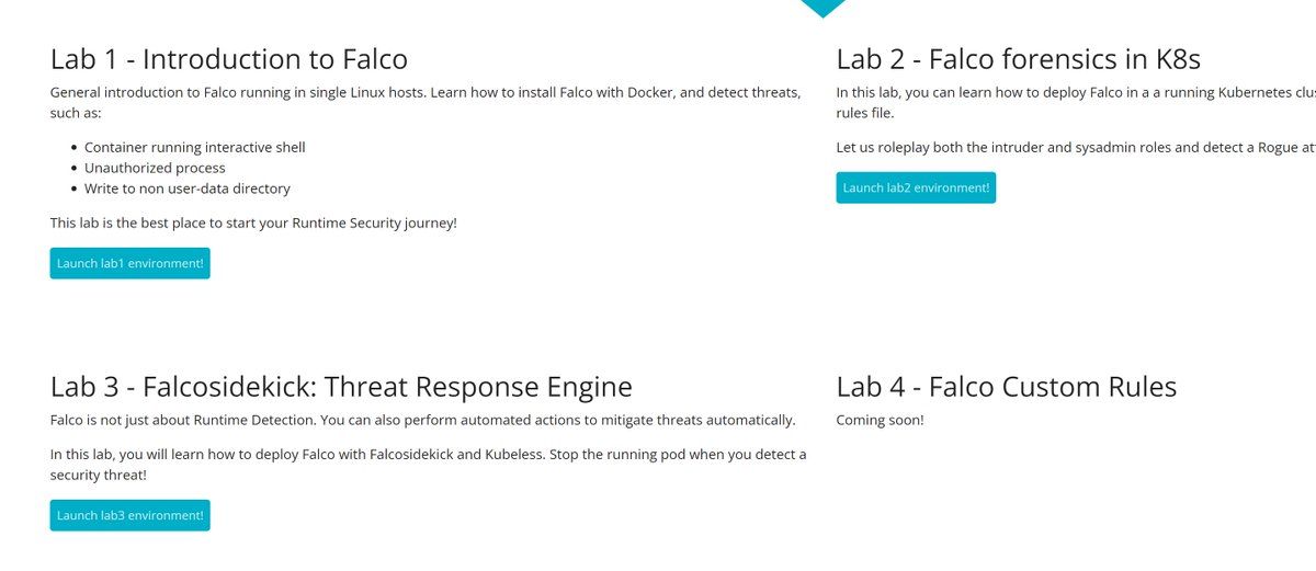 New Falco training labs