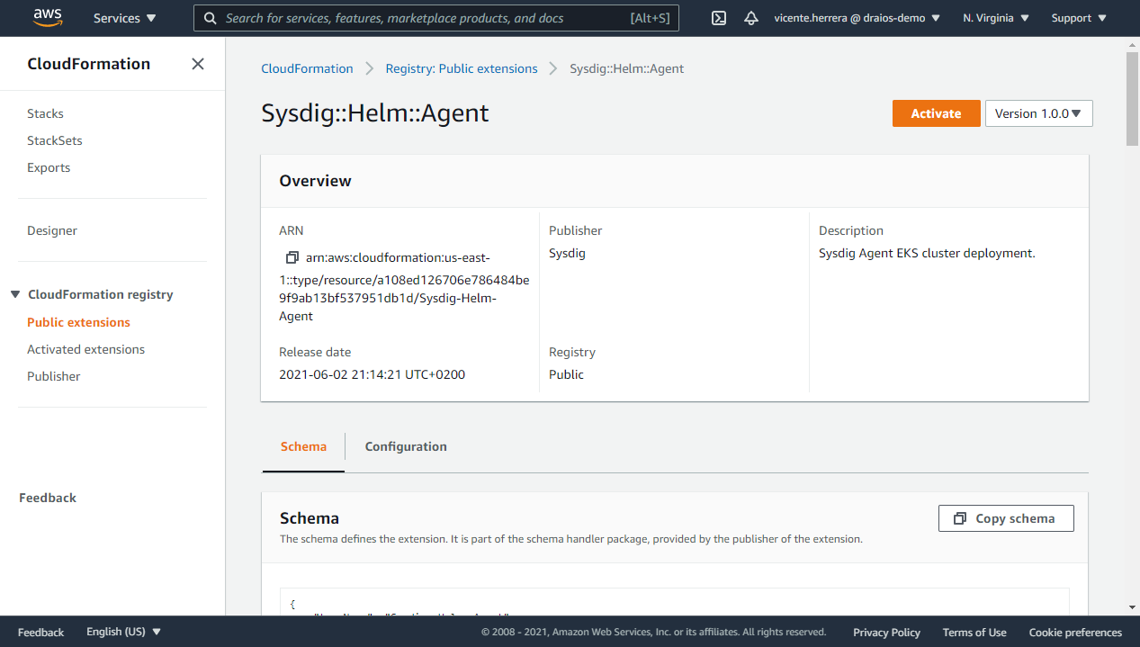 sysdig helm agent
