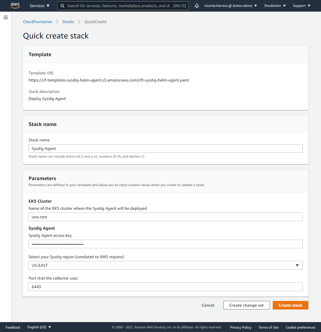 create stack