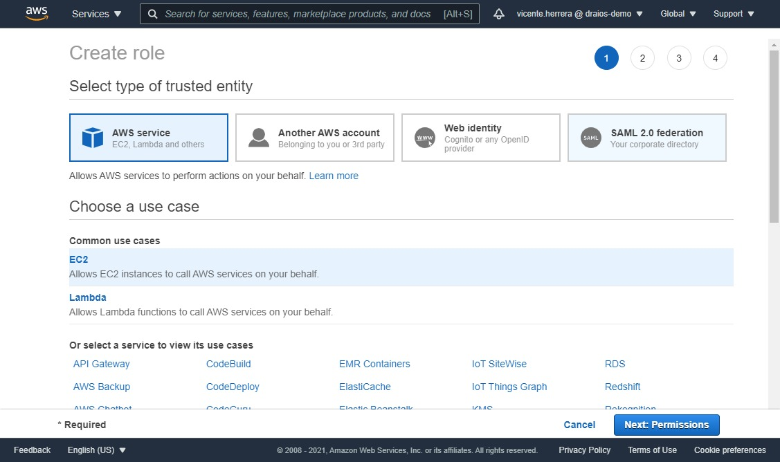 Create AWS IAM