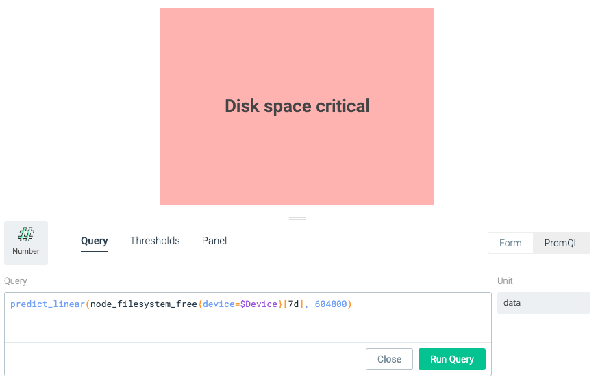 You can create alerts in Sysdig Monitor using PromQL. This