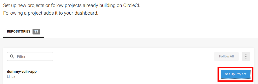 CircleCI Set Up Project