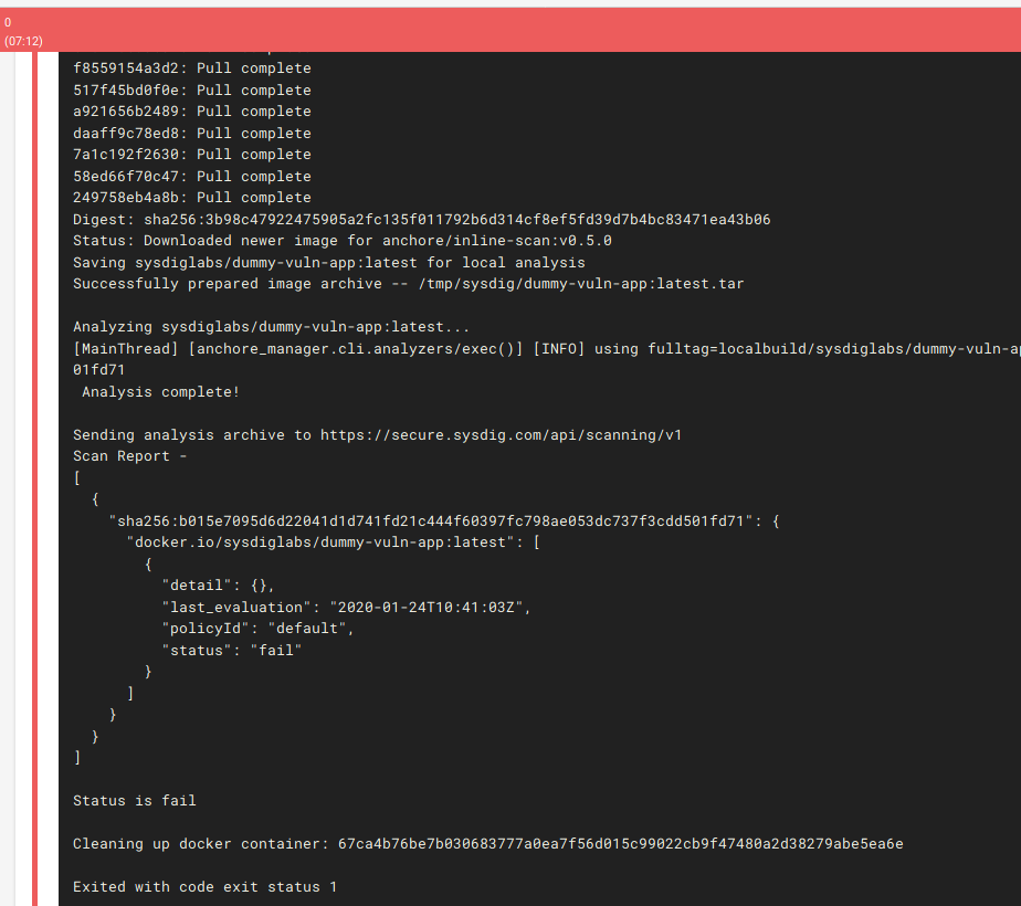 CircleCI Scanning Results