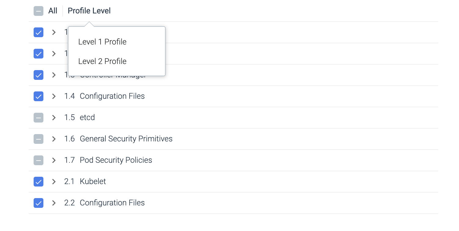 compliance filter level