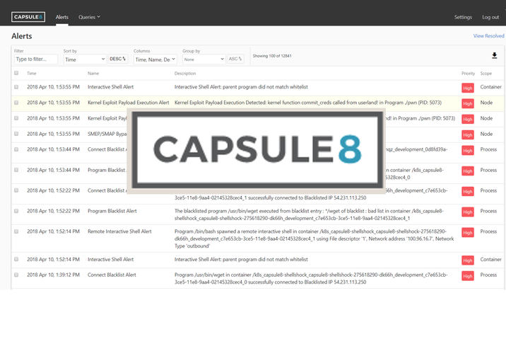 Capsule8 e2e security