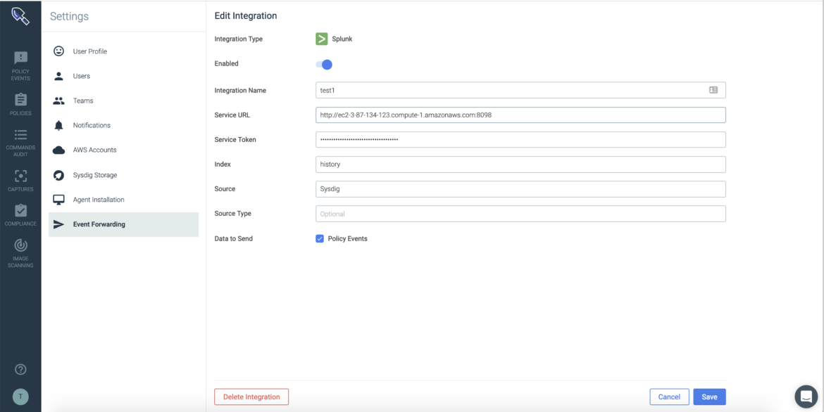Sysdig Secure 2.3 SIEM