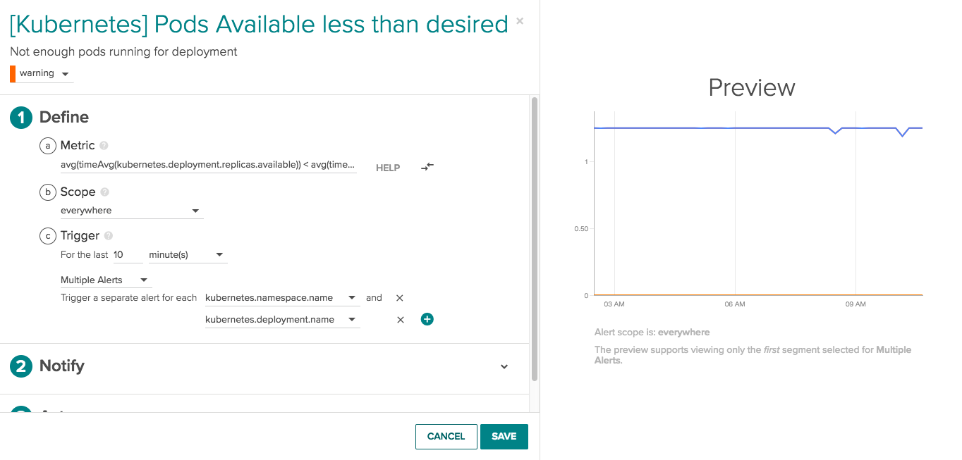 pods available alert