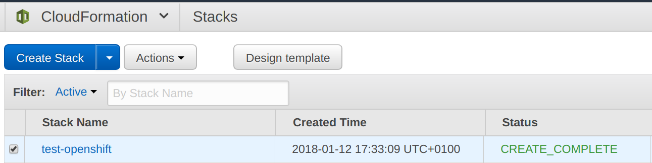 AWS CloudFormation OpenShift Sysdig