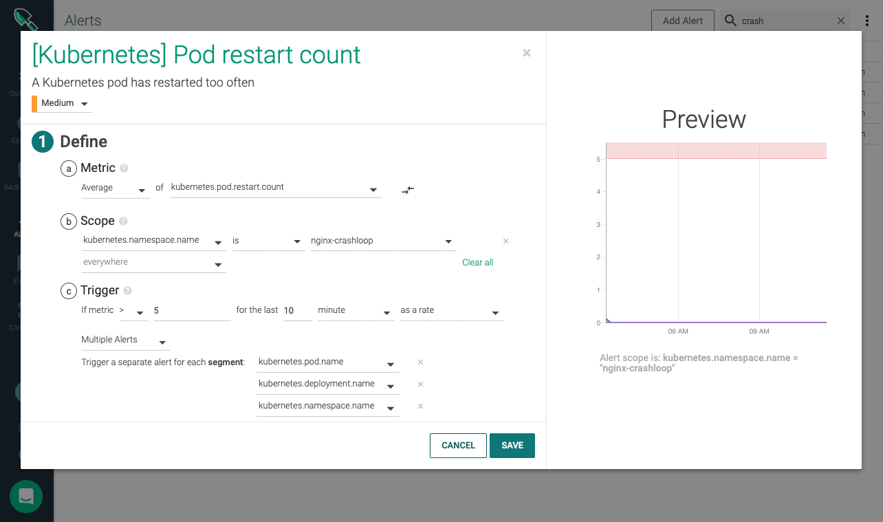 setting alerts for monitoring and troubleshooting