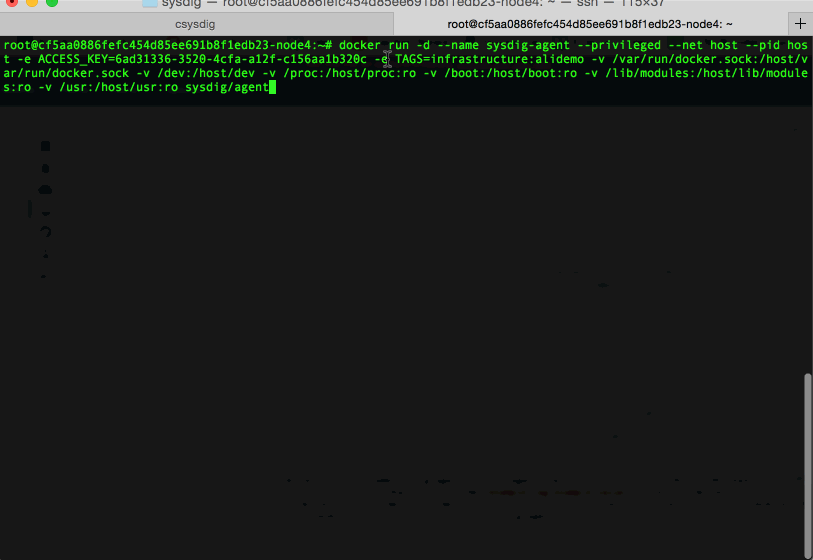Sysdig Monitor Install
