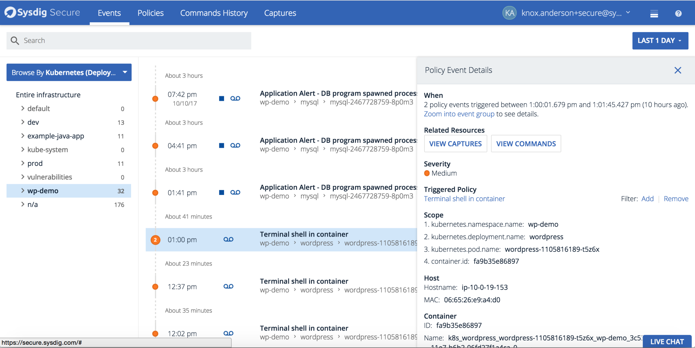 Sysdig Secure overview