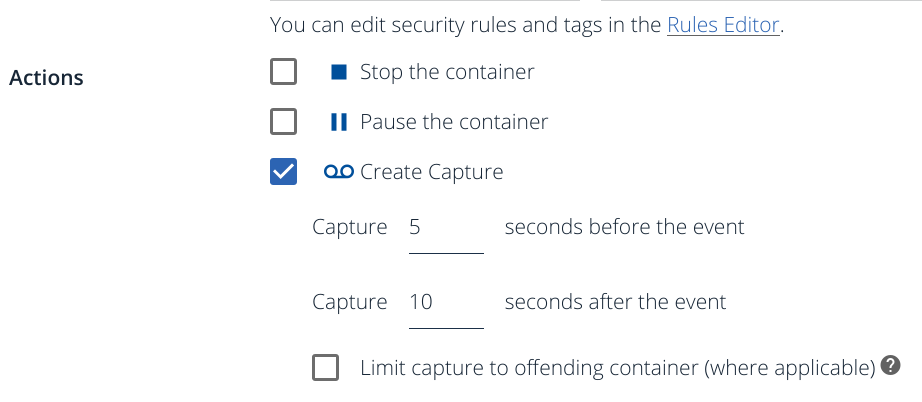 Create Sysdig Inspect capture