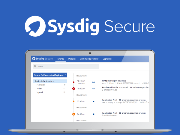 Sysdig Secure, Docker native run-time security