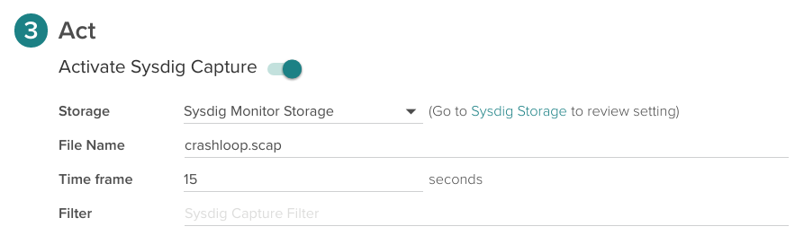 enable sysdig capture