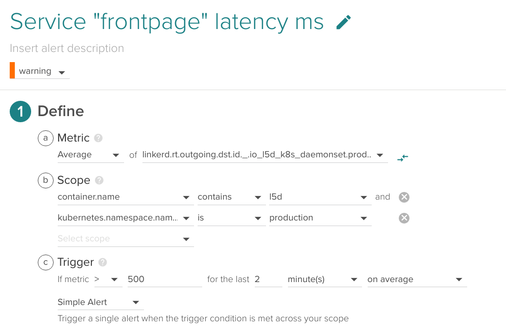 latency alert